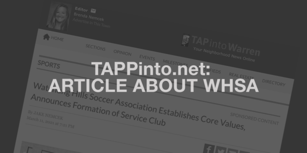 RE SHARE: TAPinto.net Article on WHSA